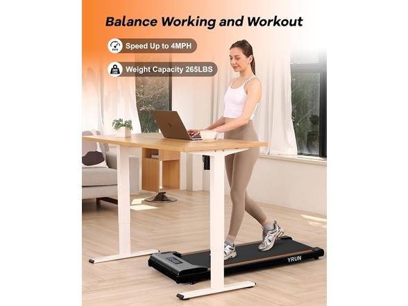 Walking Pad Under Desk Treadmill 2.5HP