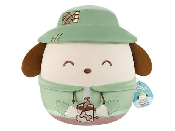 Squishmallows Original Sanrio 12in Cute Camping Pochacco