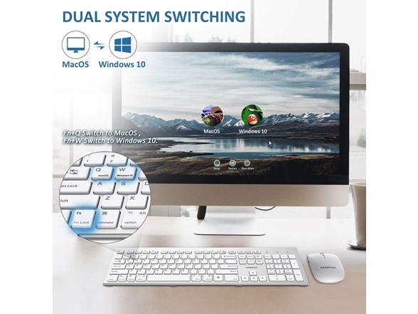 Wireless Keyboard & Mouse Dual System