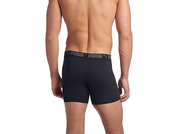 (3 Pk) PUMA Athletic Boxer Briefs, Small