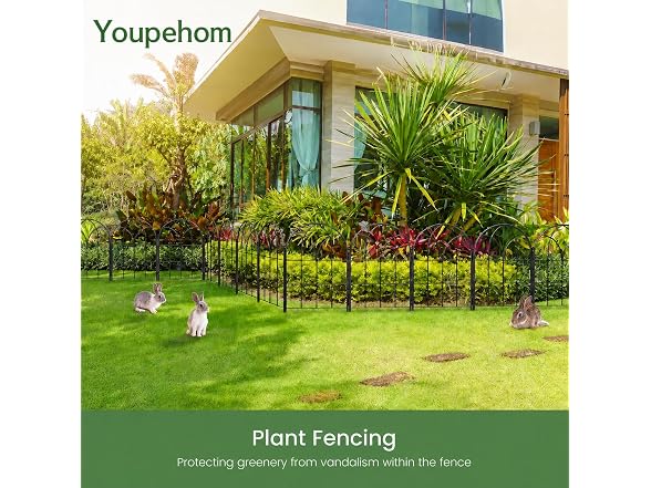 Youpehom Decorative Garden Fence,20ftx15