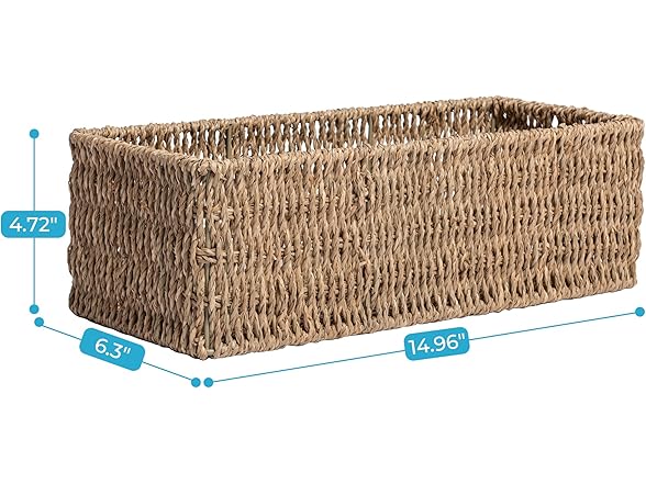 JS HANGER Toilet Paper Storage Basket Set of 2