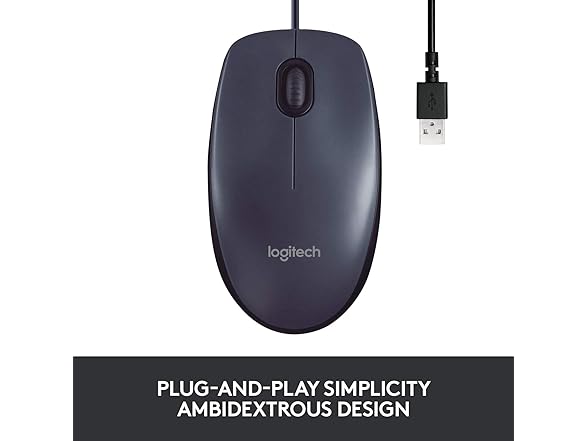 Logitech B100 Wired Mouse