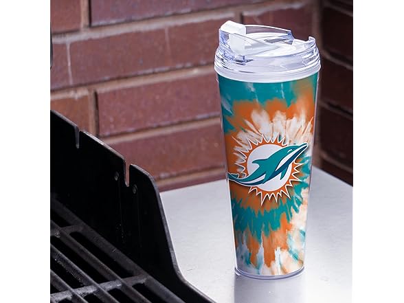 MIAMI DOLPHINS Metallic Tumbler