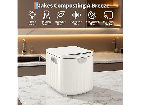 2.5L Fully Automatic Kitchen Compost Bin