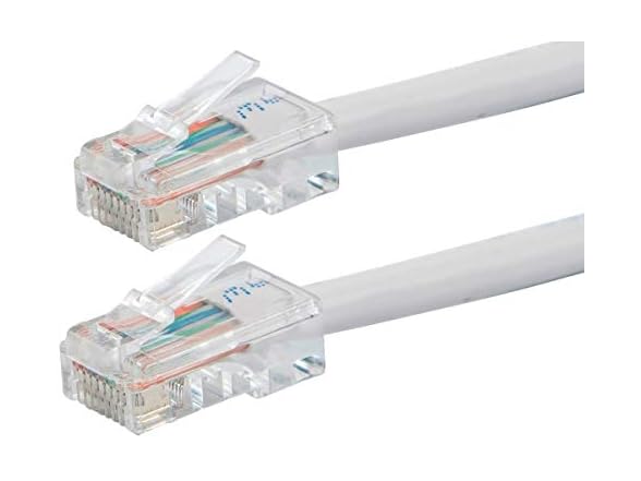 Monoprice Cat6 15ft White Patch Cable