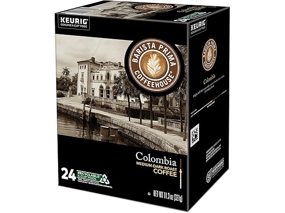 96CT Barista Prima Coffeehouse Colombia Coffee, K-Cups