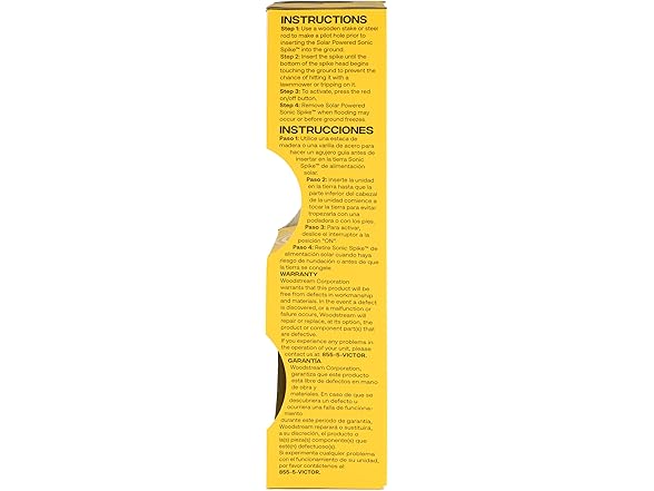 Victor M9014 Solar Powered Sonic Spike- Mole Deterrent