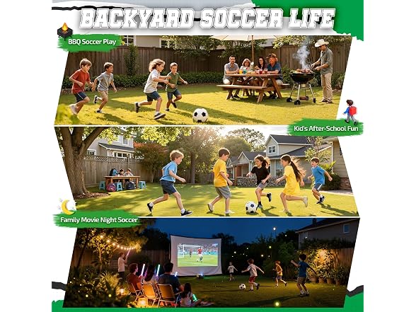 Happy Jump 7x5 Portable Soccer Goal Net