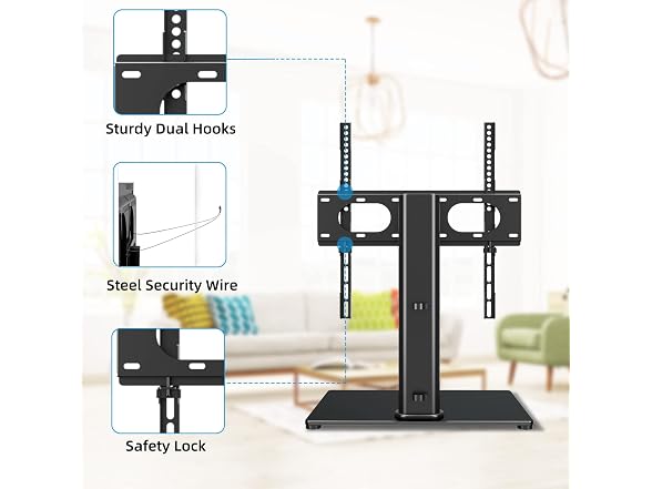 Suptek Table Top Pedestal TV Stand