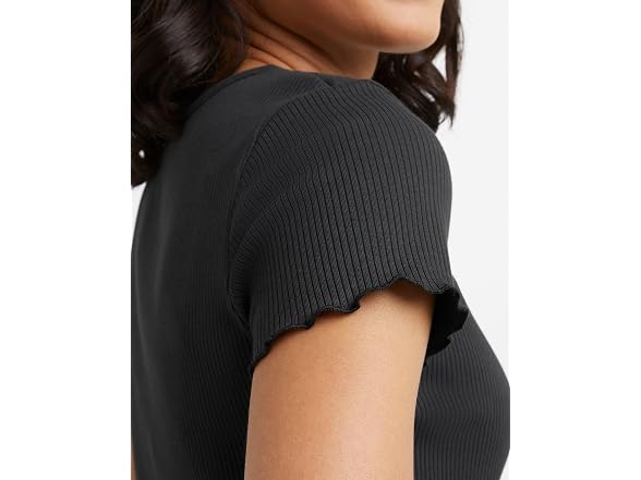Hanes Women (3X) Originals Rib Cropped Tee