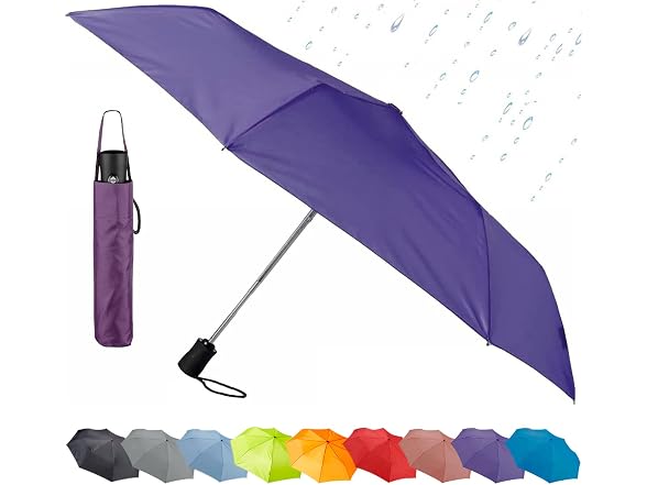 Lewis N. Clark Travel Purple Umbrella