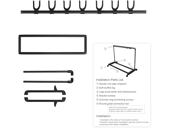 Takywep Foldable Multi Guitar Stand