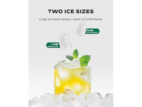 Silonn Countertop Ice Maker, 26 lbs/Day