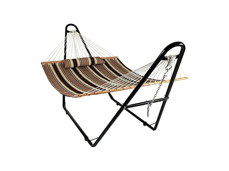 Sunnydaze Decor BTFHB-MHS-Combo 2-Person Hammo
