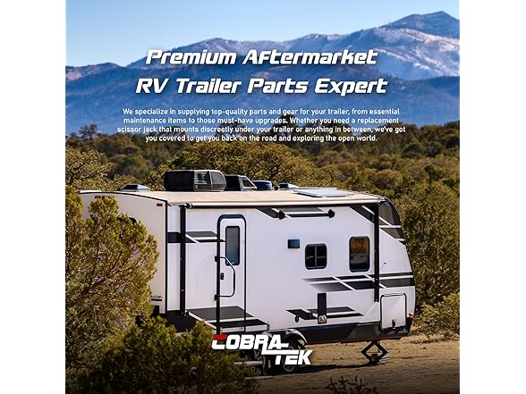 Cobra-Tek CBK-1030-PBK 5000 lbs Trailer Jack (30")