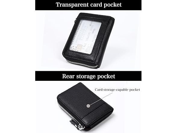 Shoebill Zippered Leather Wallet