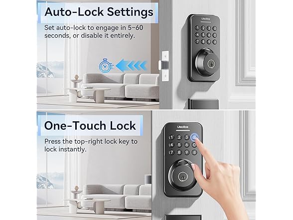 Ulecoce Fingerprint Keypad Deadbolt