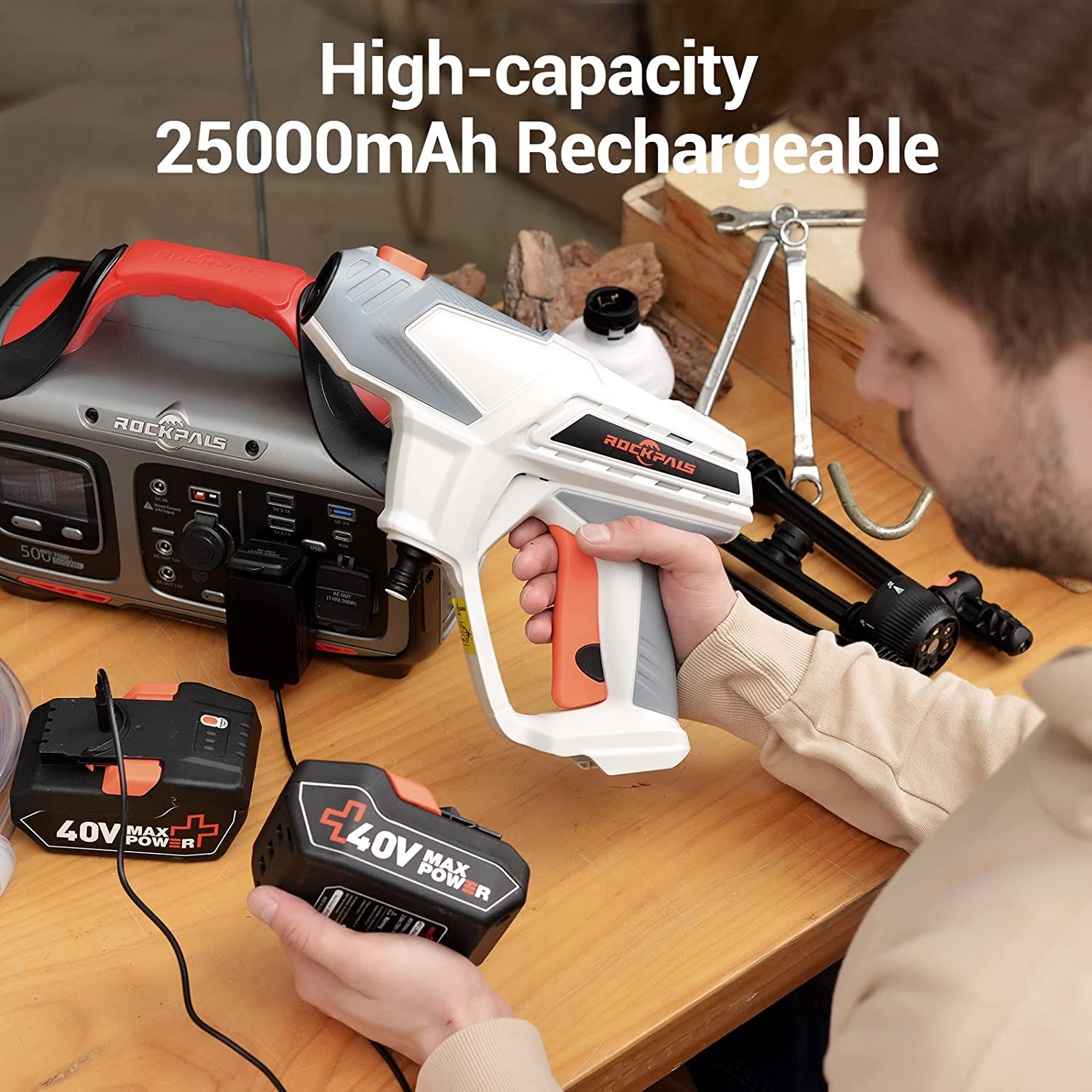 ROCKPALS Cordless Pressure Washer (Open Box) - Gallery 15