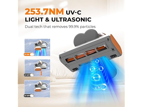 Rosewill UV Mattress Vacuum Orange