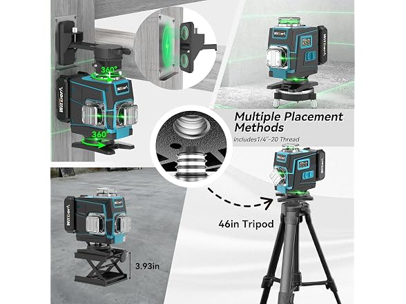 16 Line Laser Level 4x360 w/ Tripod