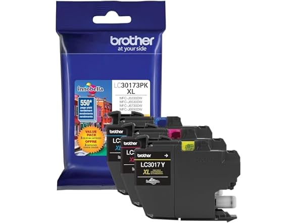 Brother Printer LC30173PK High Yield XL Ink Cartridges