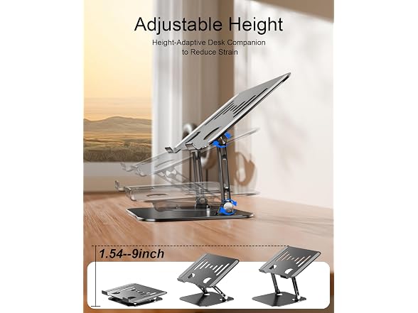 LINTYLE Adjustable Laptop Stand for Desk