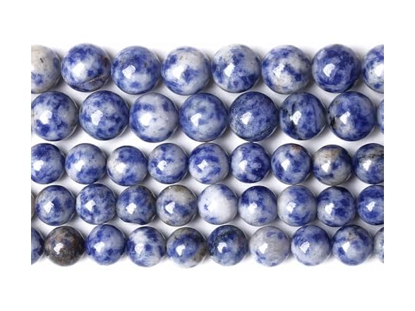 jiejinyu 8MM 45PCS Sodalite Natural Stone Spacer