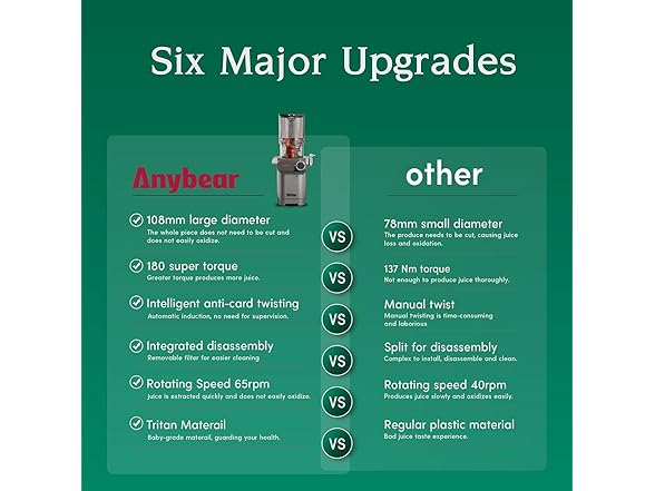 Anybear Cold Press Juicer