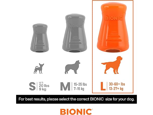 BIONIC Treat Shaker Dog Chew Toy, Large