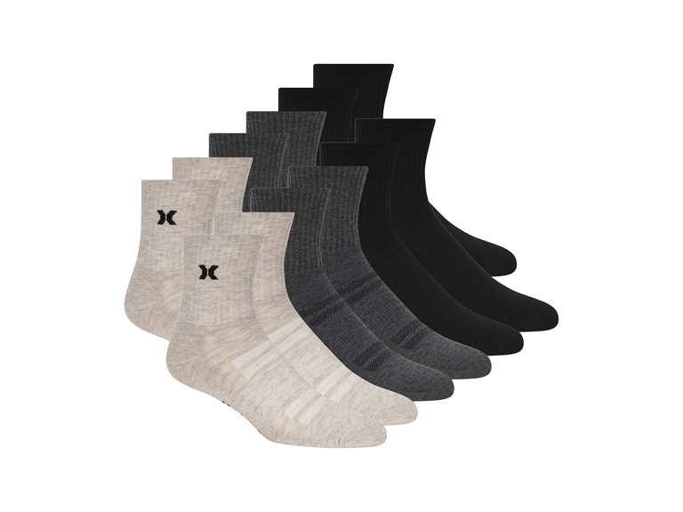 Hurley Men's 12-Pairs High Quarter Crew Socks - Gallery 14