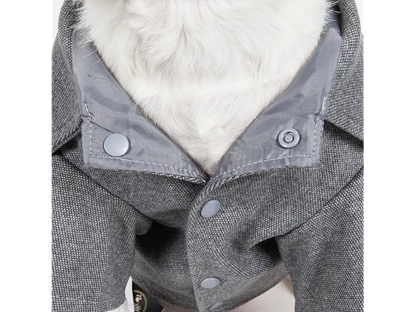 Pet Life ® Military Rivit Wool Dog Coat