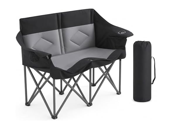 Suptinwear Foldable Double Camping Chair