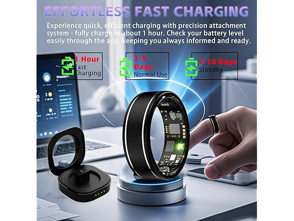 Activity Tracker Ring for Men - Size 7