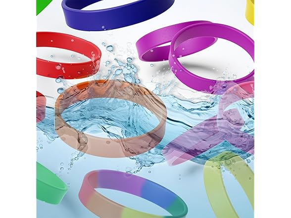 SuntonSports Rainbow Rubber Bracelets