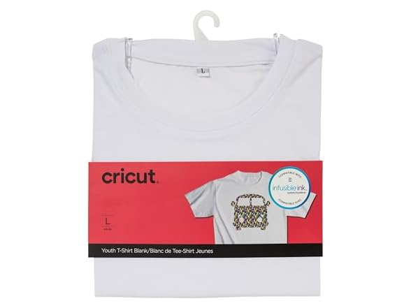 Cricut Youth's T-Shirt Blank, L Gray