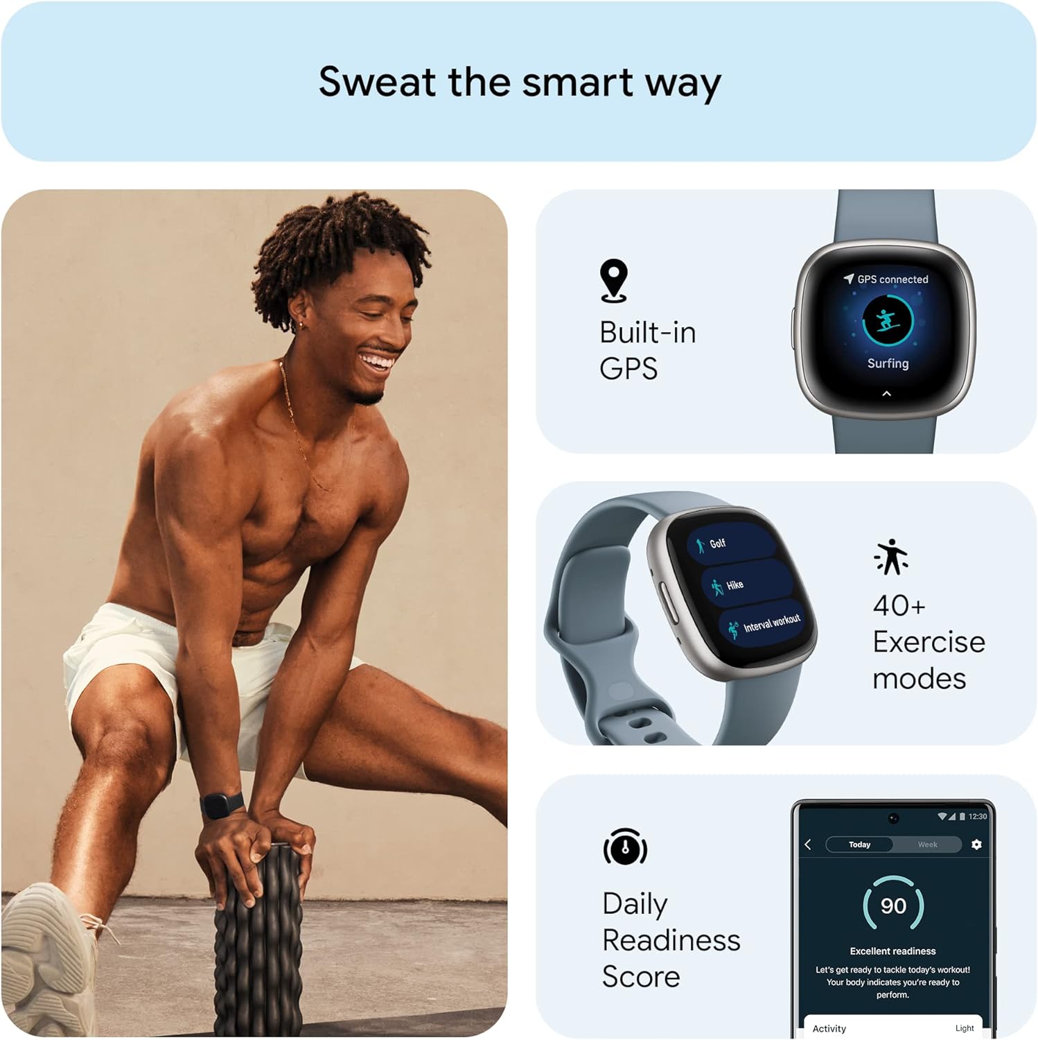 Fitbit Versa 4 Fitness Smartwatch - Gallery 14