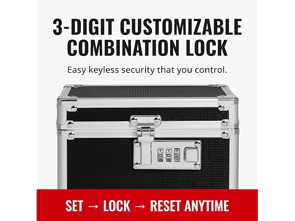 Vaultz Locking Security Box, Combination