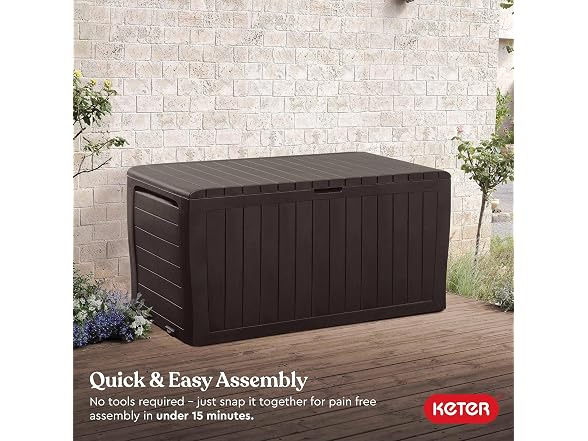 Keter Keter Marvel 71 Gal Outdoor Storage Box