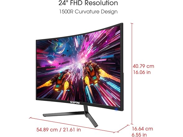 Sceptre 24" FHD Curved Monitor | C248B-FWT168