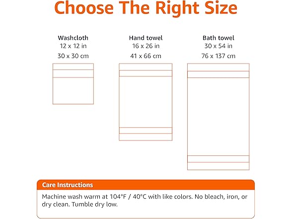 Set of 2 100% Cotton Bath Towel