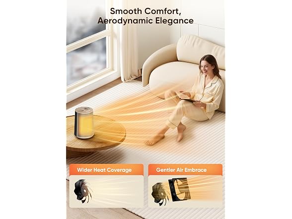 GiveBest Portable Space Heater – 1500W Gold