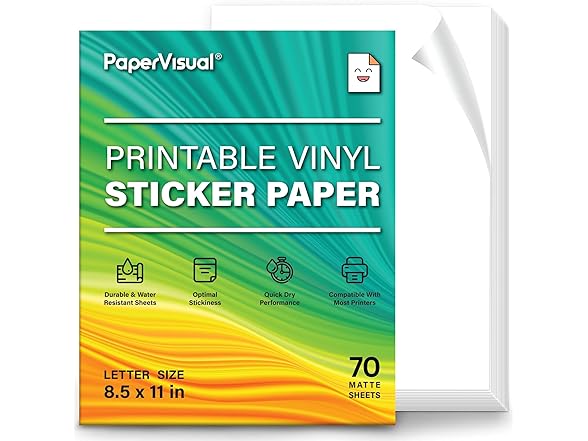 Printable Vinyl Sticker Paper