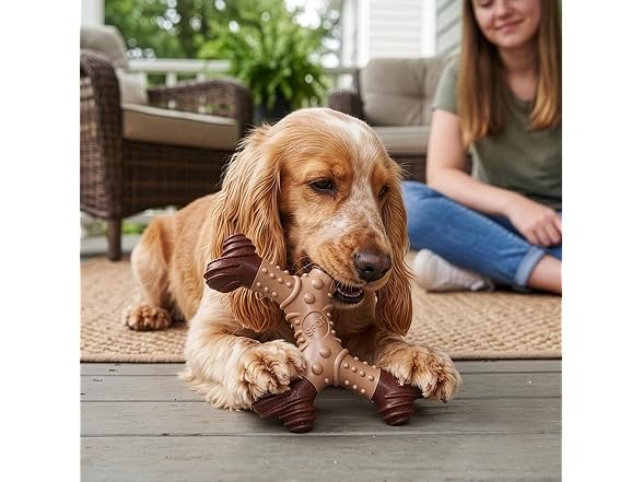 SPOT Bam-Bones Dental X-Bone Dog Chew Toy