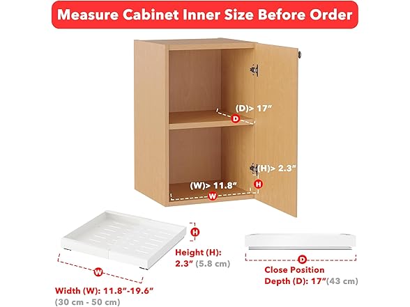 SpaceAid Pull Out Cabinet Organizer