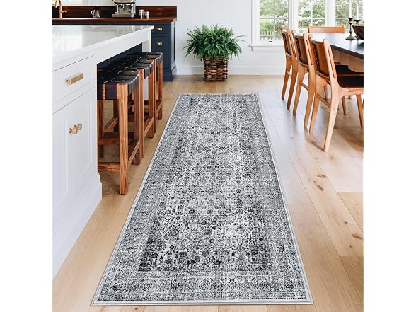 GarveeHome Washable Rug 5x7 Boho Grey