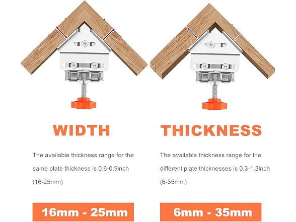 Plus tard CON-08 2 PCS Corner Clamps