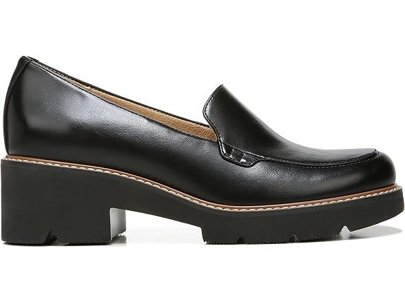 Naturalizer Womens Cabaret Slip On Lightweight Lug Heeled Loafer 7W