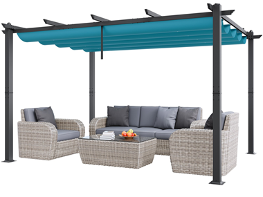 $189.99, Was $299.99, 36% Off! VEVOR 10'x13' Outdoor Retractable Pergola with Canopy dealfomo