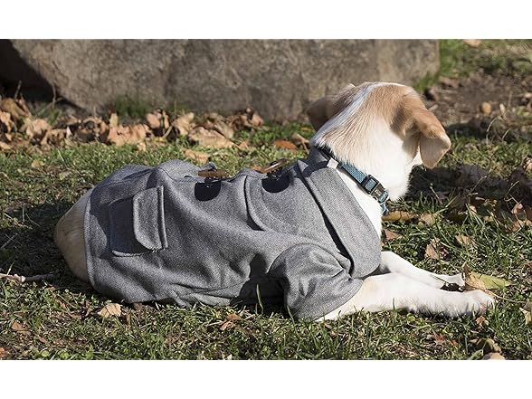 Pet Life ® Military Rivit Wool Dog Coat